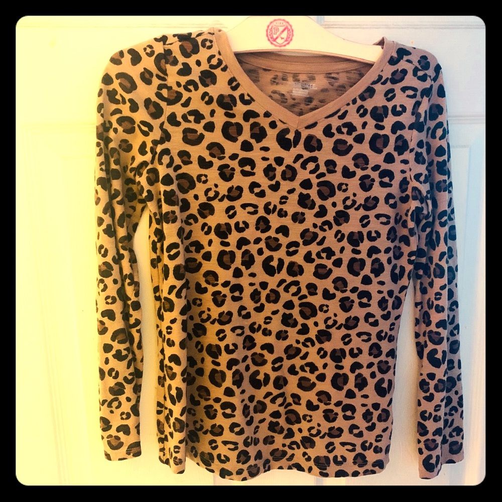 Animal print girls top